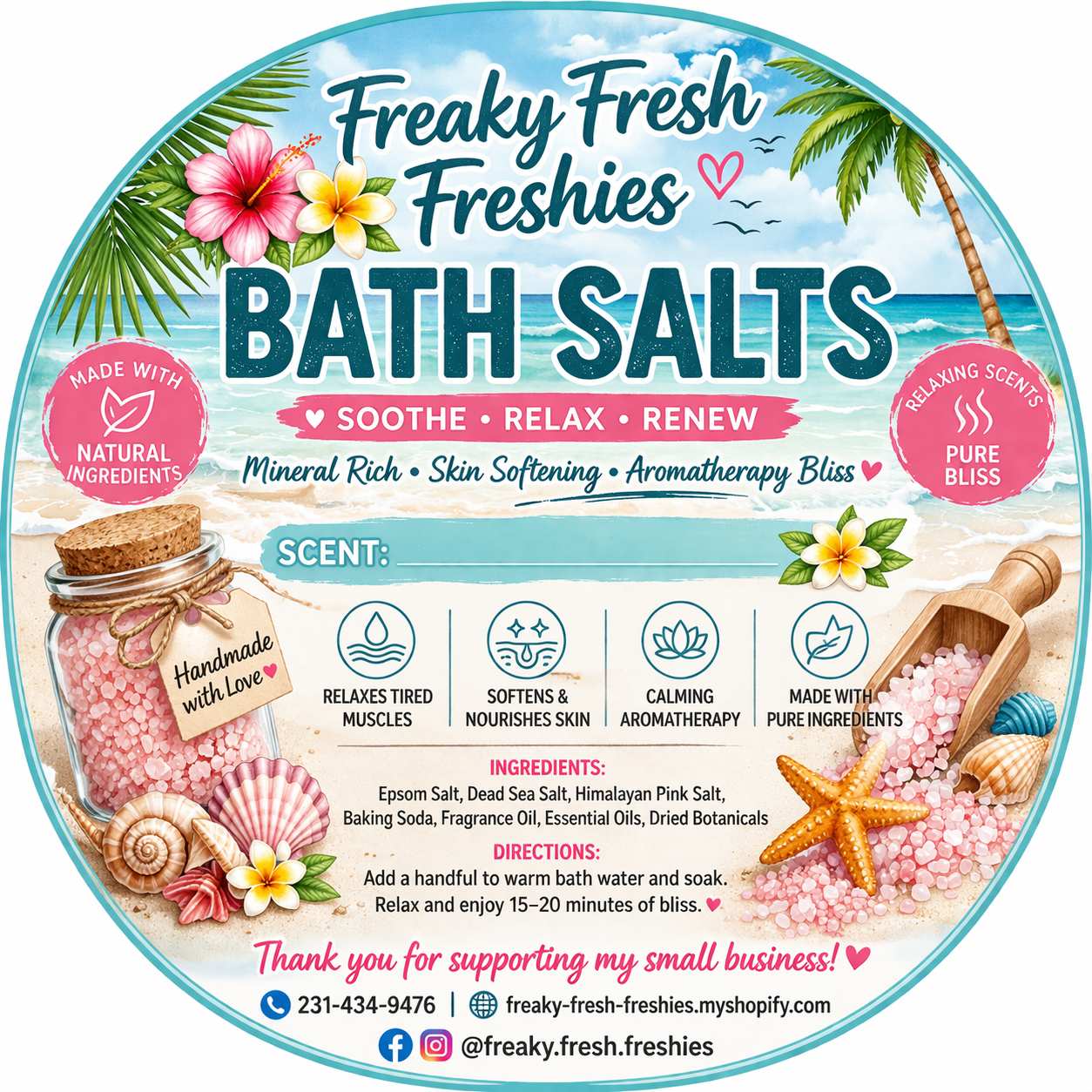 Citrus Energizing Bath Salts 4oz