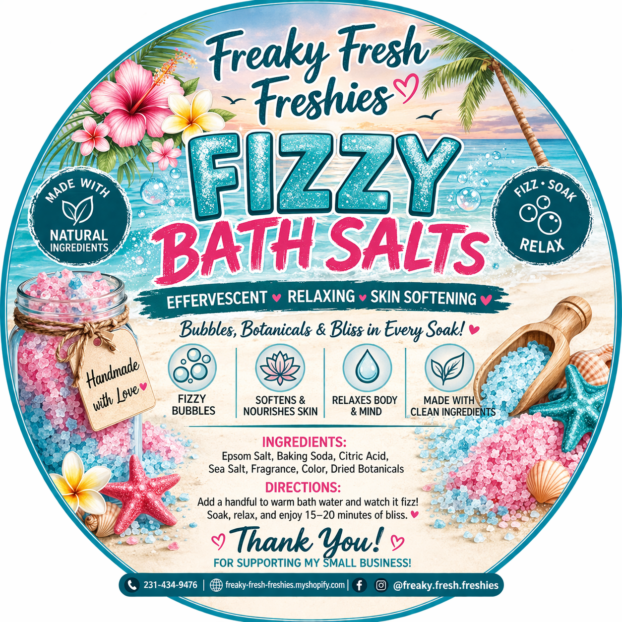 Fizzy Citrus Revive Bath Salts